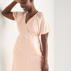 Old Navy Cooling Oasis Crinkle-Crepe Maxi Swing Dress M 2021